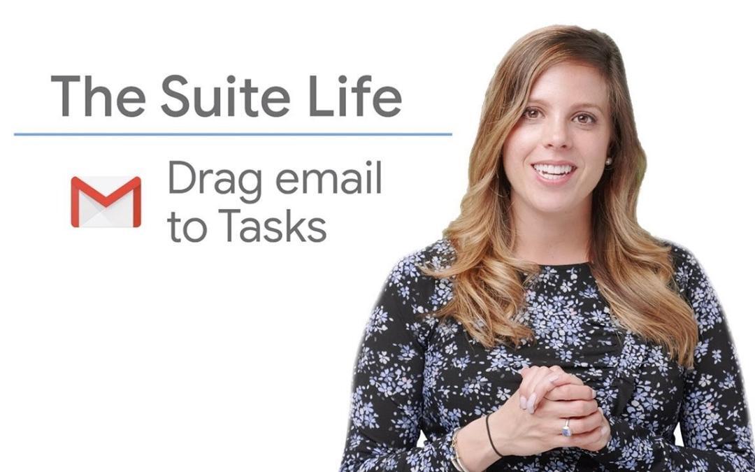 How can I integrate Gmail with Tasks by creating a task from an e-mail?